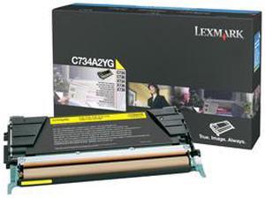 Lexmark C734A2YG Toner Cartridge - Yellow
