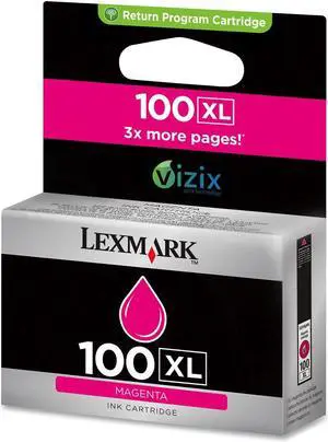Lexmark 100XL High Yield Return Program Ink Cartridge - Magenta