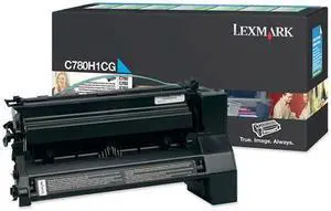 Lexmark C780H1CG High Yield Toner Cartridge - Cyan