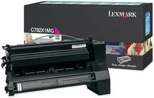 Lexmark C782X1MG High Yield Return Program Toner Cartridge - Magenta