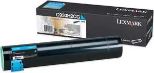 Lexmark C930H2CG High Yield Toner Cartridge - Cyan