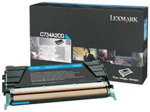 Lexmark C734A2CG Toner Cartridge - Cyan Lexmark C734A2CG Toner Cartridge - Cyan