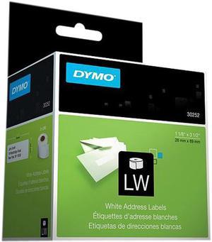 Dymo 30252 Address Label 1.12" Width x 3.50" Length - 350/Roll - Paper - White