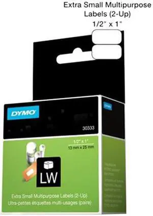 Dymo 30333 Labelwriter Multipurpose Labels 0.5 x 1 Inches, 1000 Labels/Roll, 1 Roll/Box