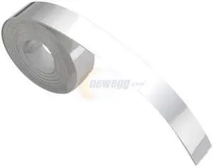 DYMO 35800 1/2" Aluminum w/Adhesive Tape, 12' long, 1 roll per box