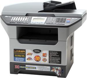 Brother MFC Series MFC-8460N MFC / All-In-One Up to 30 ppm Monochrome Ethernet (RJ-45) / LPT / USB Laser Printer