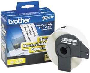 Brother Die-Cut Address Labels 1.1" x 3.5" White 400/Roll