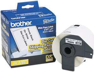 Brother Die-Cut Shipping Labels 2.4" x 3.9" White 300/Roll