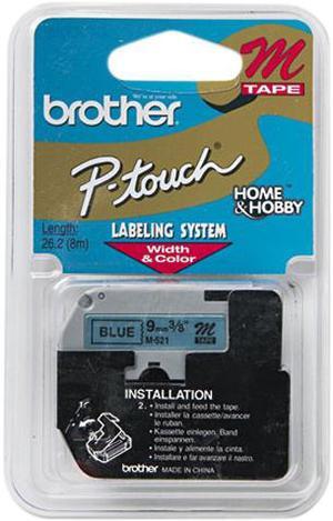 Brother P-Touch M521 M Series Tape Cartridge for P-Touch Labelers, 3/8w, Black on Blue Brother P-Touch M521 M Series Tape Cartridge for P-Touch Labelers, 3/8w, Black on Blue