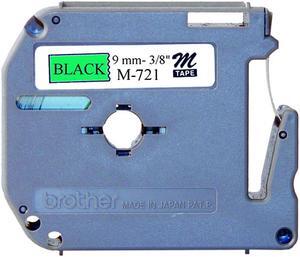 Brother M721 9 mm (0.35") Black on Green Non-Laminated tape for P-touch 8M (26.2 ft.) Brother M721 9 mm (0.35") Black on Green Non-Laminated tape for P-touch 8M (26.2 ft.)