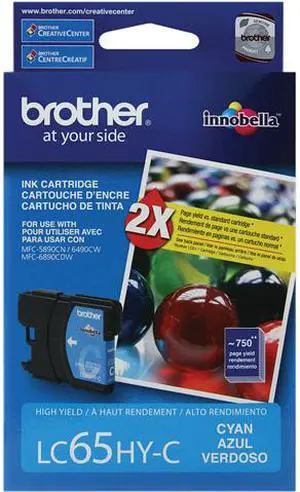 Brother LC65HYC High Yield Innobella Ink Cartridge - Cyan