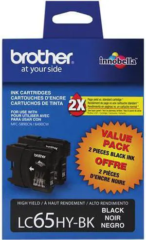 Brother LC652PKS High Yield Innobella Ink Cartridge - Dual Pack - Black