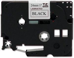 Brother TZe251 Label Tape 0.94" Width x 26.25 ft Length - 1 Each - Rectangle - Thermal Transfer - White