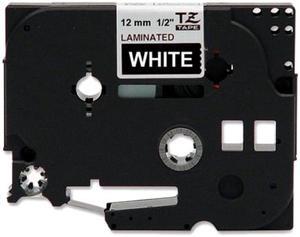 Brother TZE-335 TZ Label Tape Cartridge 0.50" x 26.20 ft - 1 Each - White