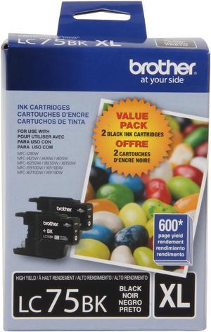 Brother LC752PKS High Yield Innobella Ink Cartridge - Dual Pack - Black