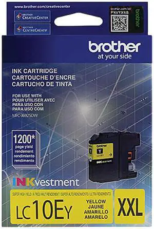 Brother LC10EY Super High Yield Ink Cartridge - Yellow