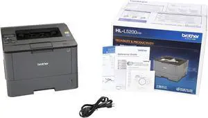 Brother HL-L5200DW Monochrome Laser Printer with Wireless Networking, Mobile Printing and Duplex Printing
