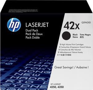 HP 42X High Yield LaserJet Toner Cartridge - Dual Pack - Black