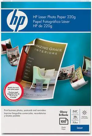HP Q8842A Color Laser Photo Paper, glossy