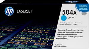 HP 504A LaserJet Toner Cartridge - Cyan