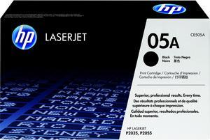 HP 05A Black Toner Cartridge  Works with HP LaserJet P2035 P2055 Series  CE505A