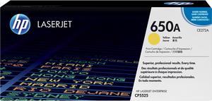 HP 650A LaserJet Toner Cartridge - Yellow