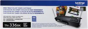 Brother TN336BK High Yield Toner Cartridge - 2 Pack - Black