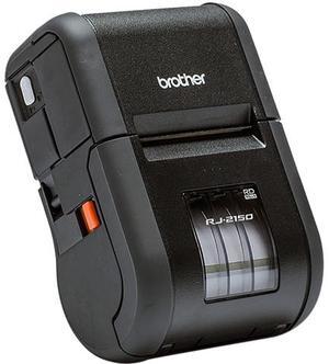 Brother RJ2150 Direct Thermal 6ips (152.4mm/sec) 203 dpi RuggedJet 2, Portable 2" Direct Thermal Receipt/Label Printer w/Wi-Fi, Bluetooth Technology/MFi, USB