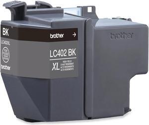 Brother LC402XLBKS High-Yield Ink, 3,000 Page-Yield, Black