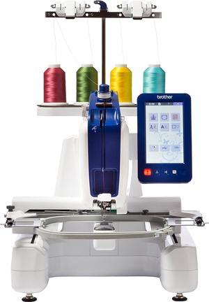 Brother Persona PRS100 Single Needle Embroidery Machine with 4-Spool Thread Stand and Free Arm Embroidery