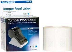 Seiko SLP-TP Tamper Proof Label, 2.12" Width x 1" Length - 760 / Roll - Rectangle - 1 Roll