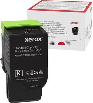 Genuine Xerox Black Standard Capacity Toner Cartridge, Xerox C310 Color Printer, (Use & Return)