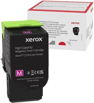 Genuine Xerox Magenta High Capactiy Toner Cartridge, Xerox C310 Color Printer, (Use & Return)