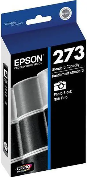 EPSON 273 T273120-S Standard Capacity Ink Cartridge Photo Black