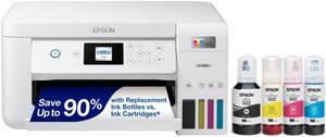 Epson EcoTank ET2850 White Wireless Color AllinOne Printer C11CJ63202Home Office
