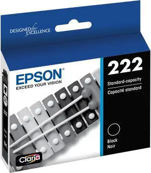 Epson Claria T222 Standard Capacity Black Ink Cartridge - Black  T222120-S