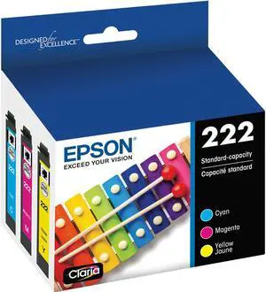 Epson Claria T222 Standard Capacity CMY Color Cartridge Multi-Pack   T222520-S