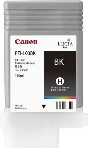 Canon PFI-103 Ink Cartridge - Black