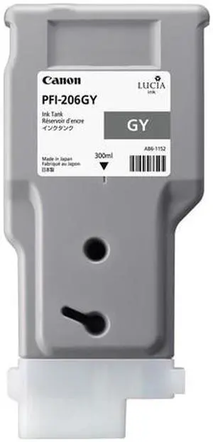 Canon PFI-206GY Ink tank 300ml; Gray (5312B001)