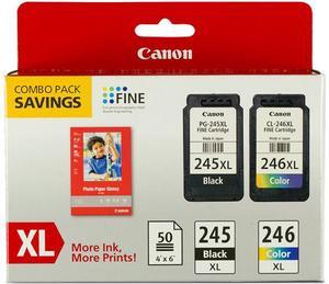 Canon PG-245 XL/CL-246 XL High Yield Ink Cartridge - Combo Pack - Black/Color/Paper