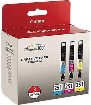 Canon CLI-251 Ink Cartridge - Combo Pack - Cyan/Magenta/Yellow