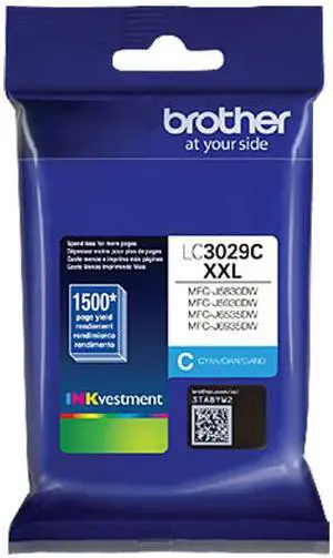 Brother LC3029C Super High Yield Ink Cartridge - Cyan