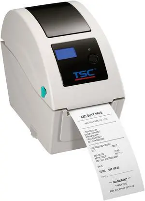 TSC TDP-225W Direct Thermal Mobile Label Printer (6 ips) (203 dpi) (2.05" Print Width) (6.5" OD) (1" or 1.5" Core) (Ethernet/USB/USB Host) (Real-Time Clock, LCD Display)