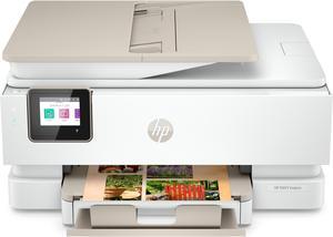 HP Envy Inspire 7955e Wireless Color All-in-One Printer with Bonus 3 Months Instant Ink with HP+ (1W2Y8A) and Advance Photo Paper,-Glossy, 5x5 in, 20 sheets (49V50A)