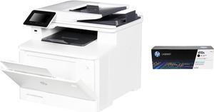 HP Color LaserJet Pro M477fnw (CF377A-CF410A) Duplex 38400 dpi x 600 dpi Wireless / USB Color Laser MFP Printer Bundle with 410A Black Toner Cartridge