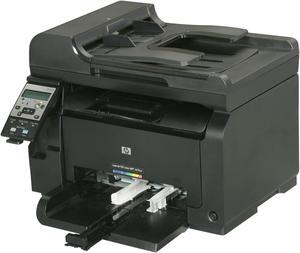 HP LaserJet Pro 100 M175nw MFC / All-In-One Up to 17 ppm Up to 600 x 600 dpi Color Print Quality Color Ethernet (RJ-45) / USB / Wi-Fi Laser Printer