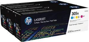 HP 305A LaserJet Toner Cartridge  TriColor Pack  CyanMagentaYellow