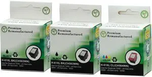 Green Project Inc. Compatible Black/Color High Yield Ink Cartridge (Alternative for HP 61XL/CH563WN/CH564WN)