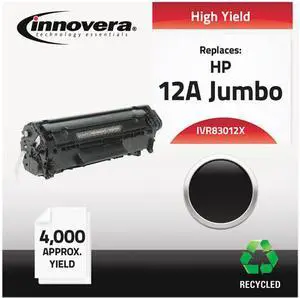Innovera IVR83012X Black Compatible Remanufactured Q2612X (12J) Laser Toner