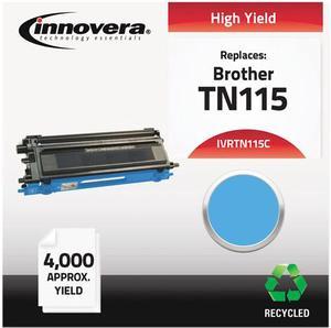 Innovera IVRTN115C Compatible Remanufactured TN115C (TN115) Toner, Cyan